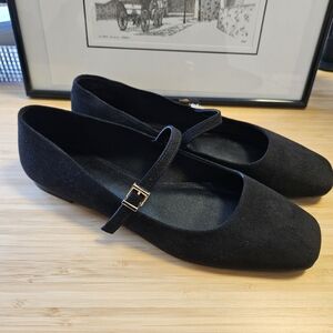 Mary Jane Flats Black H&M 39